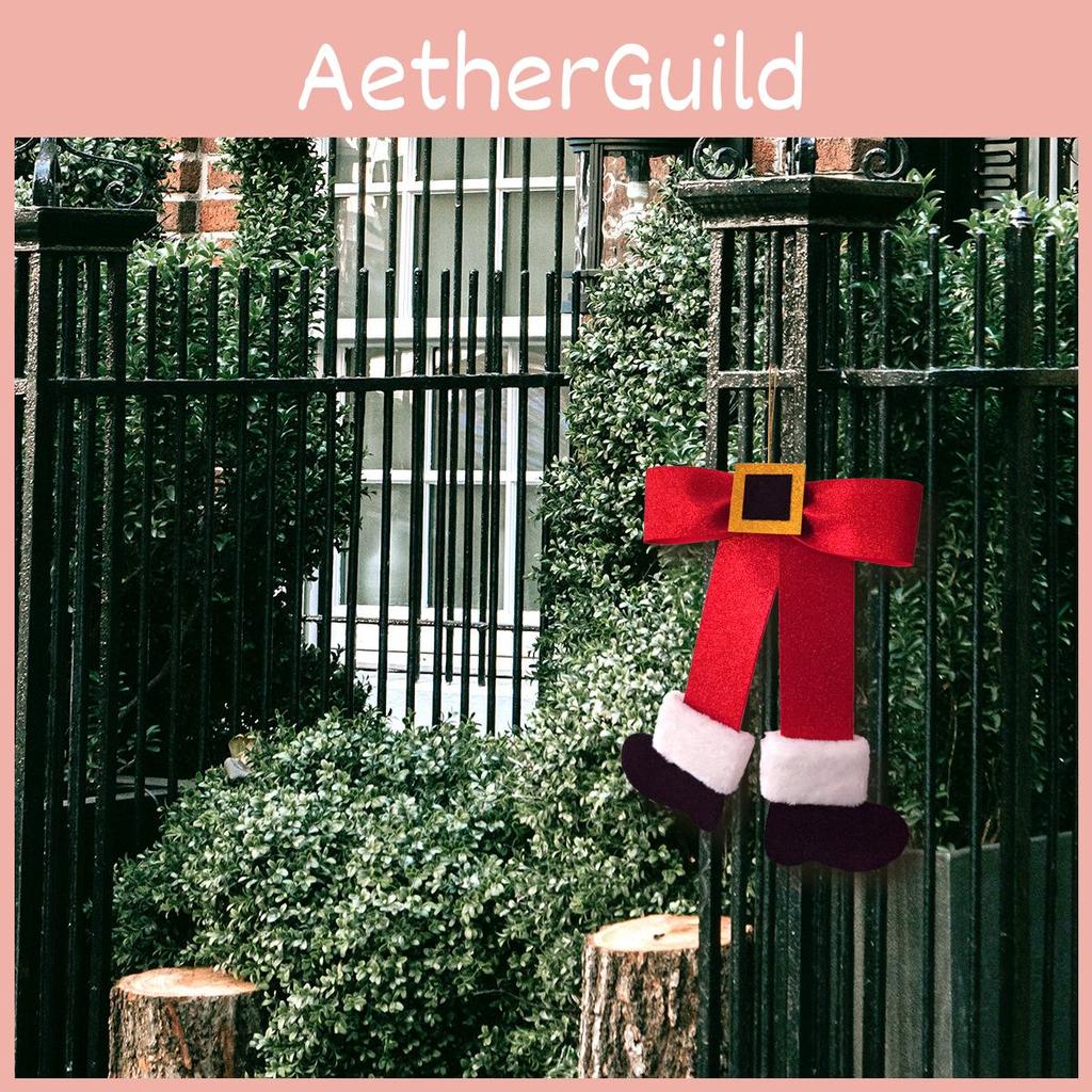 Festlig jultomte rosett dekorativ väggklistermärke för modernt hem vardagsrum sovrum