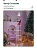 Waterproof LED Outdoor Christmas Ladder Lights for Festive Courtyard Decoration