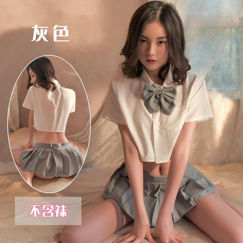 Sex underwear women's uniform sailor outfit sexy temptation pleated short skirt passion hip skirt suit pure temptation