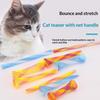 New 20/50Pcs Colorful Cat Spring Toys Springy Mesh Cat Stick Interactive Pet Toy For Pet Cat Boredom Relief Entertainment Toys