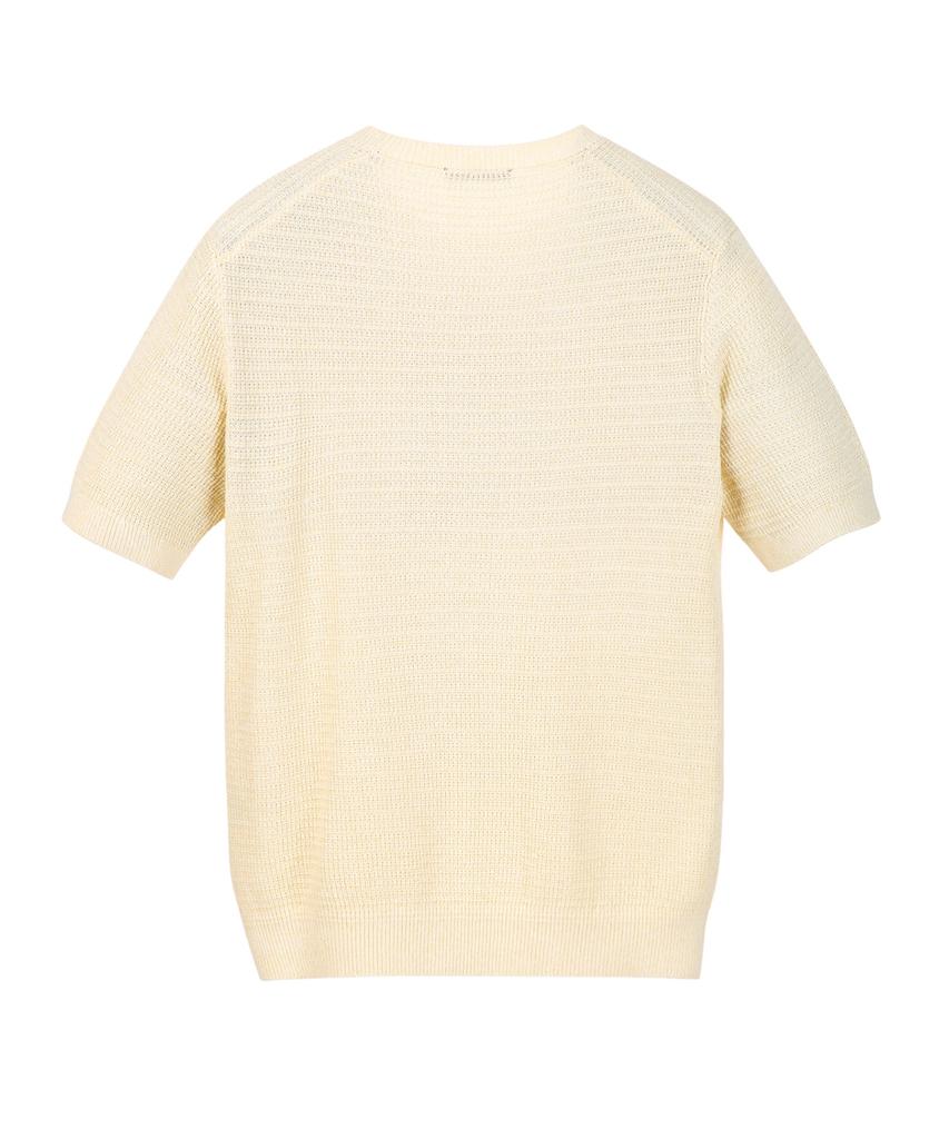 Jilseutyueoteunyuyogmaen Paper Blend Crewneck Knit - Vanilla (Jnsw6B407Y1)