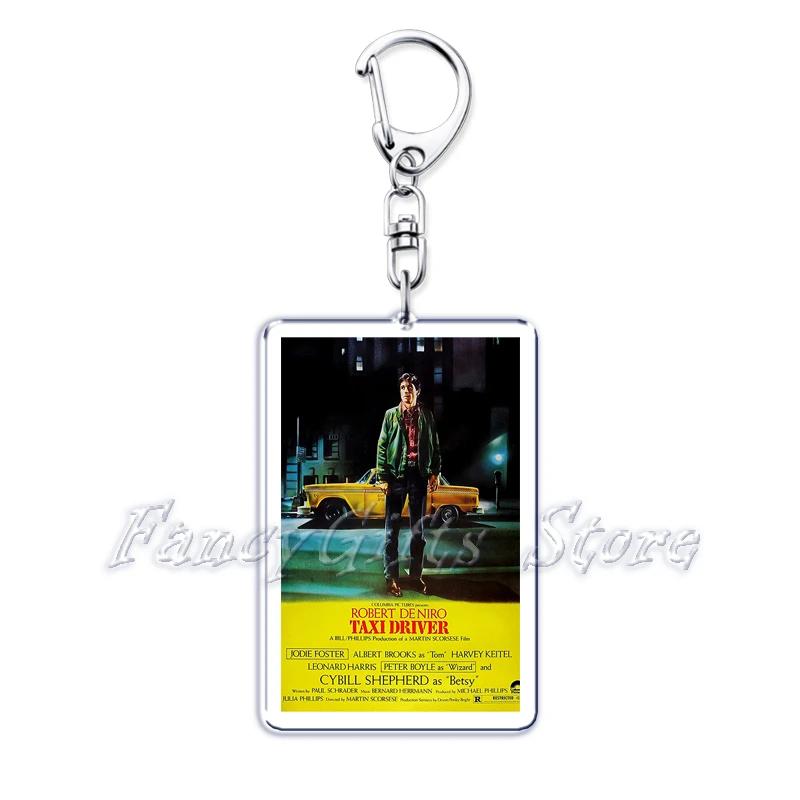 

Classic Movie Keychains for Accessories Bag Pulp Fiction The Fast Furious Films Pendant Key Chains Keyrings Jewelry Fans Gifts