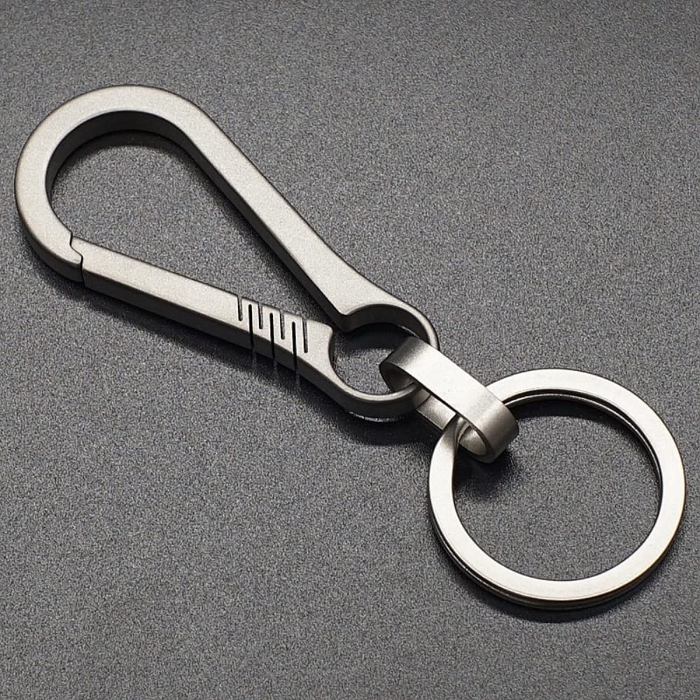 Itisyou Titan Karabiner Schlüsselanhänger Stilvoller Kleiner Schlüsselanhänger mit Hakenring, Herren