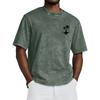 Short Sleeve Crew Neck T Shirt with Tree Print Loose Fit Casual Top for Everyday Wear Unisex Design Comfortable Material