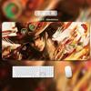 One Piece Leather Mouse Pad  Oversized Small Office Gaming Keyboard Pad Desk Pad Bristle Bracelet  Monkey D. Luffy  Roronoa Zoro  Decorative Desk Mat