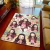 Nezuko Floor Mat Rug Carpet Non Slip Soft Area Rug Bedroom Living Room Home Decoration -QJY