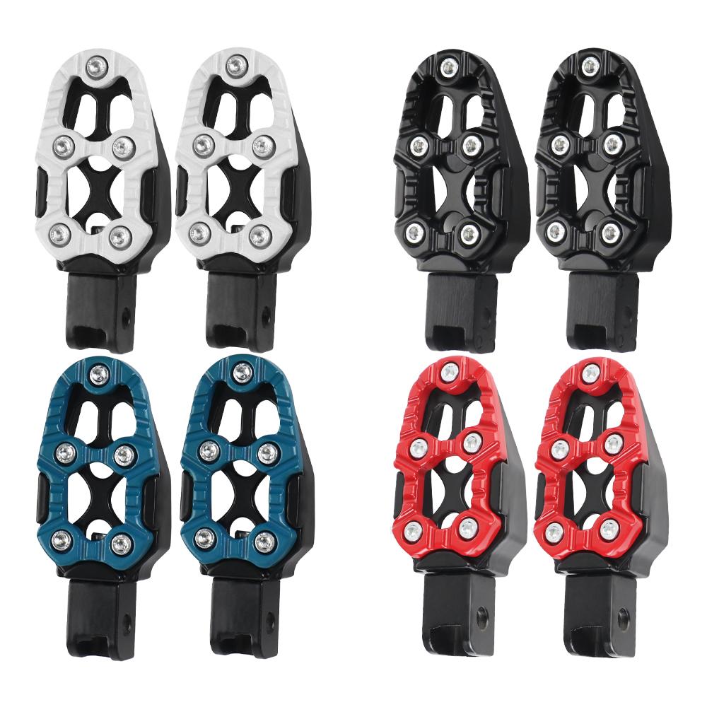 Dirt Bike Foot Pegs Footpegs Pedals For Pit Dirt Bike Electric Bikes Aluminium Alloy Motorcycle Pedals Universal CNC
