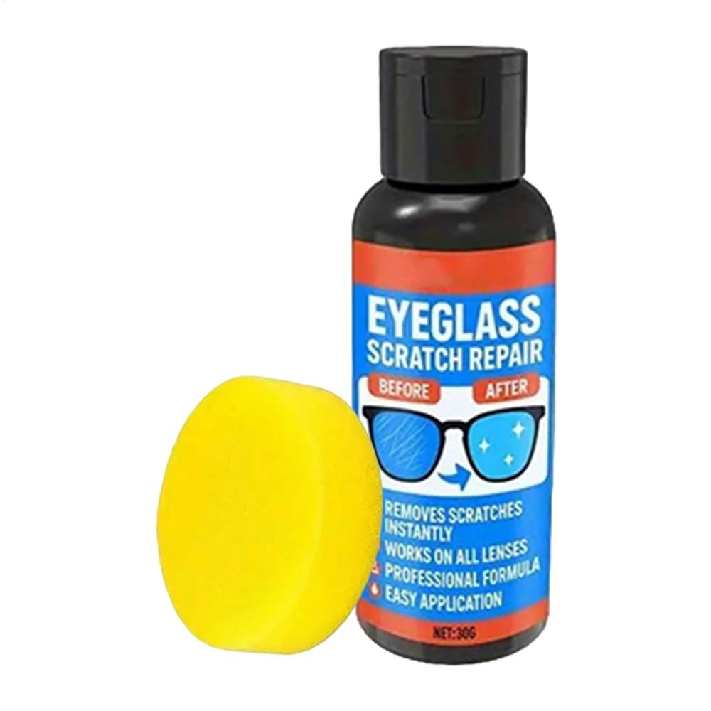 30 г Средство для удаления царапин с линз очков Антизапотевающий Очищающий спрей для Очков Солнцезащитных Очков Комплект для очистки линз Дорожный Офисный Домашний уход Others