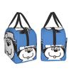 Snoopy and Olaf Insulated Lunch Bag with Bento Cooler Bag with Soft Cooler Bag Clasp, Black, Box, Insulated, Zipper, Compact, Bag, Tote/Eco