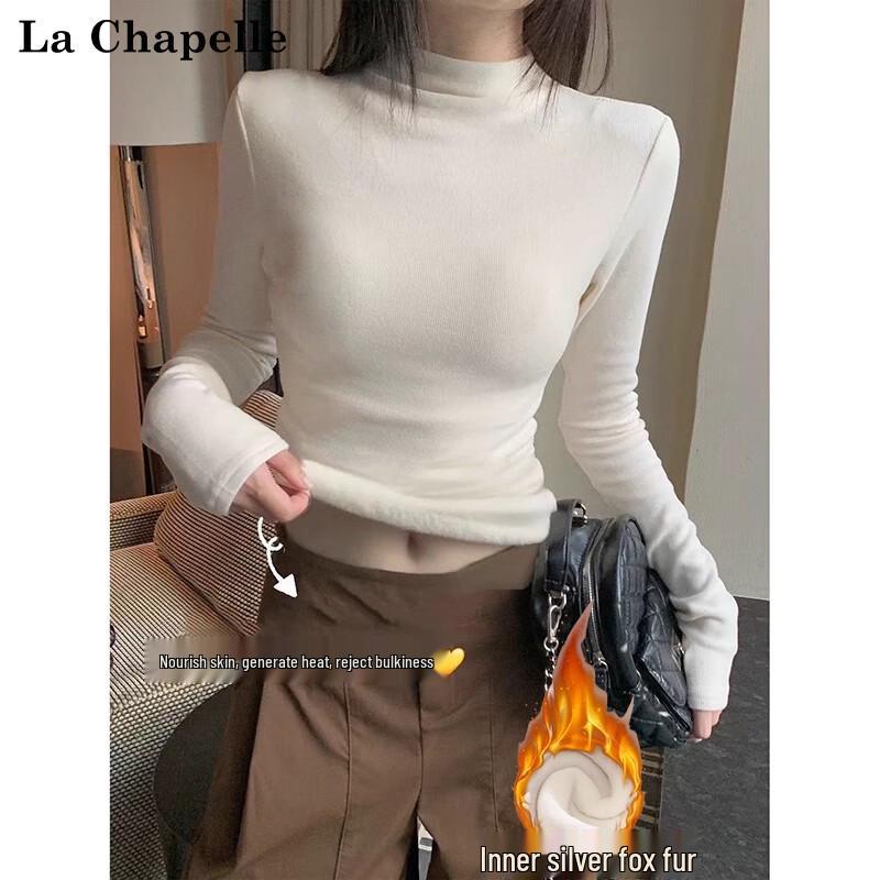 La Chapelle Women s Thermal Mock Neck Long Sleeve Top XL