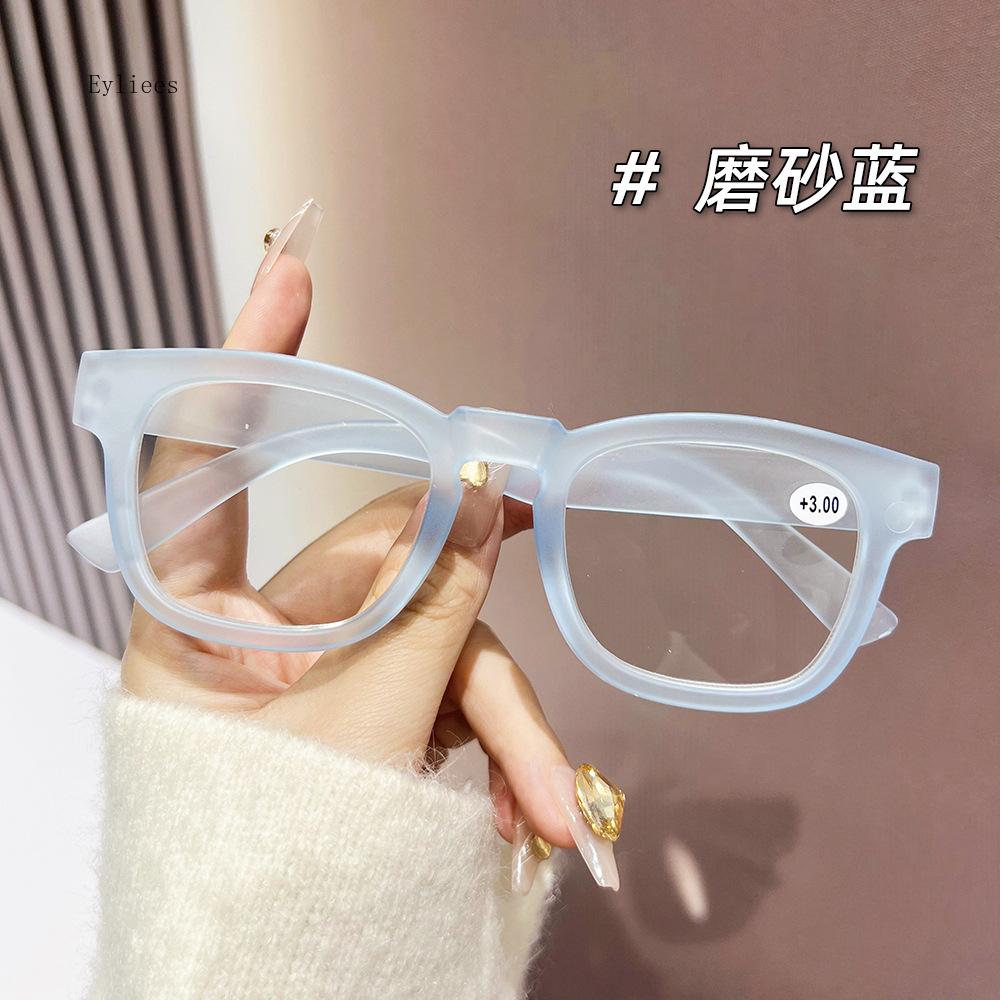 Women Men Hyperopia Eyeglasses Oversized Square Reading Glasses Prescription Diopter Eyewear +1.5 +2 +2.5 +3 +3.5 +4 gafas