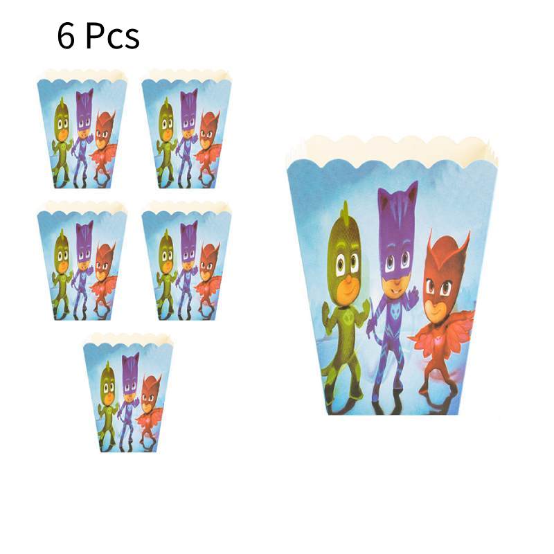 Kids Pjmask Birthday Party Supplies Tableware Decoration Plates Cartoon Cups