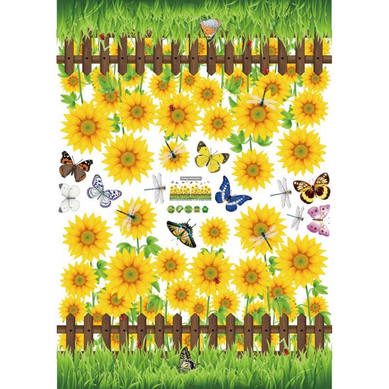 

Плинтус SK7060 Подсолнух, входной шкафчик для ванной комнаты, декоративные наклейки на стену для фона ТВ no OPP bag