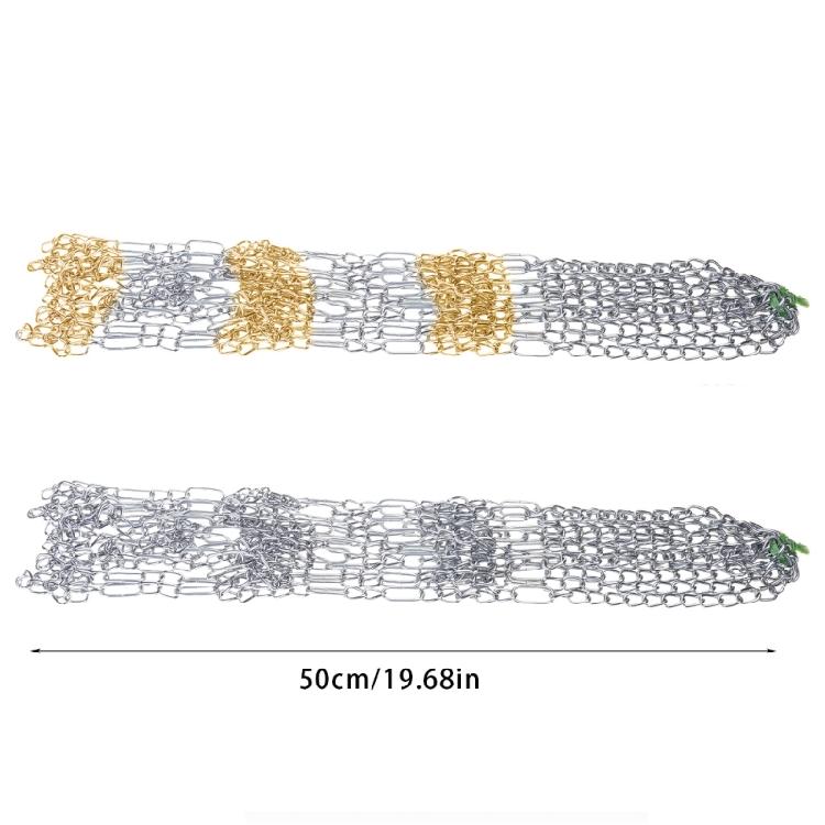 Heavy Duty Metal Chain Basketball Net Standard Braided Metal Chain Basketball Net Goal Training Basketball Net