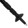 Outdoor Aluminium Alloy 4-Sections Suspension Straight Handle   Pole Walking Stick Alpenstock for Climbing Camping