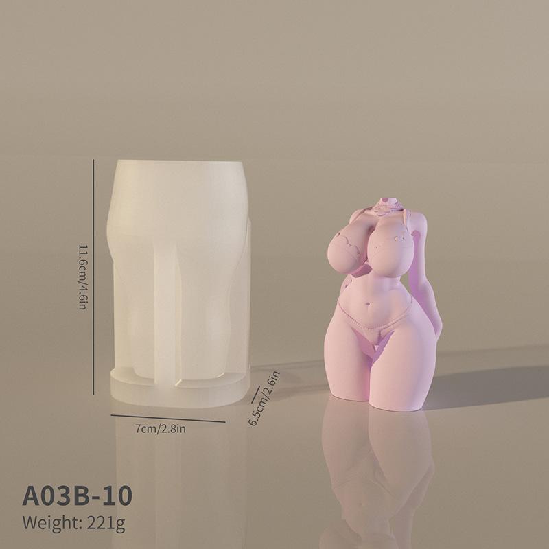 3D Human Silicone Candle Mold Diy Aromatherapy Candle Handmade Decoration Soap Chocolate Tool Cake Mold