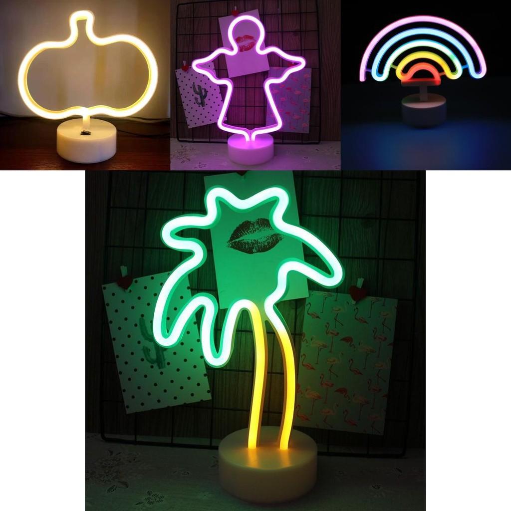 Colorful Led Neon Shaped Night Light For Home Decor Featuring Cute Unicorn Design