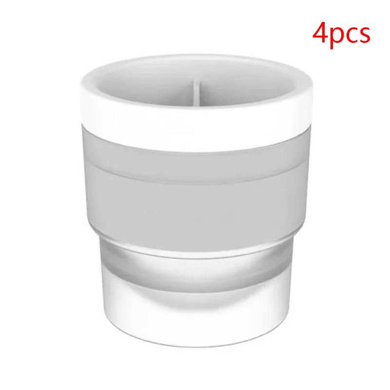 1/2/4 st Silikon Isbitsform Stor Rund Form Livsmedelsgodkänd Rund Bricka Bar Coola Prylar Köksredskap Form för att Göra