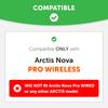 WC FreeZe Nova Pro Wireless Hybrid Fabric Cooling Gel Ersatz-Ohrpolster für Steelseries Arctis Nova Pro Wireless von Wicked Cushions Verbesserte und