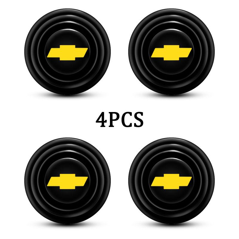 For Chevrolet KM0Car Door Shock Absorber Cushion Shockproof Pad Auto Goods for Chevrolet Cruze Aveo Captiva Lacetti Auto Styling Valve Stems
