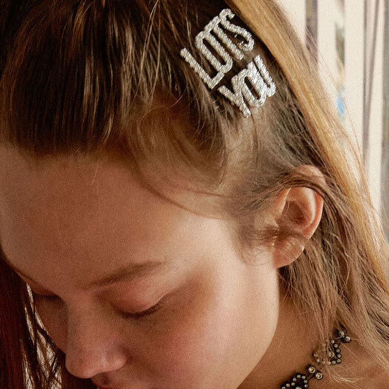 

LOTS YOU lotsyou_lots you love you crystal hair pin OS