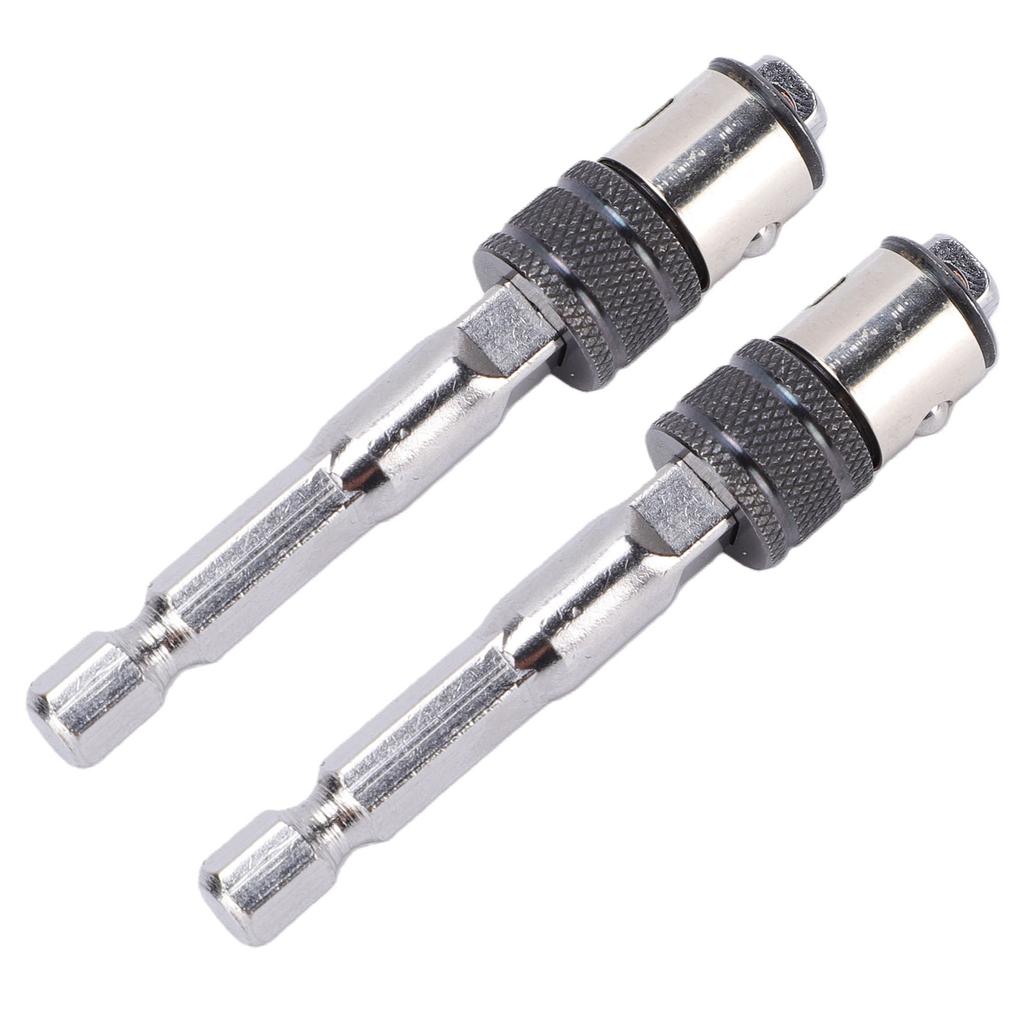 2 Pcs Hex To Square Socket Converter 1 4 Inch Drive Bit and Socket Adapter for Electric Drill