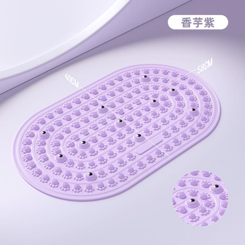 Soft Silicone Reflexology Mat Adult Extra Wide Thickened Acupressure Mat Yoga Pad For Jogging Foot Massage Muscle Relaxation 40X58 фиолетовый