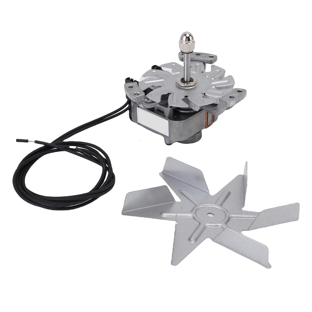 Oven Motor and Fan Blade Heatproof Aluminum High Performance Drying Motor with 6 Fan Blades