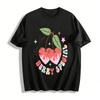 Tu es très spécial(e) T-shirt décontracté imprimé cerises cœur rétro Coton pur T-shirt