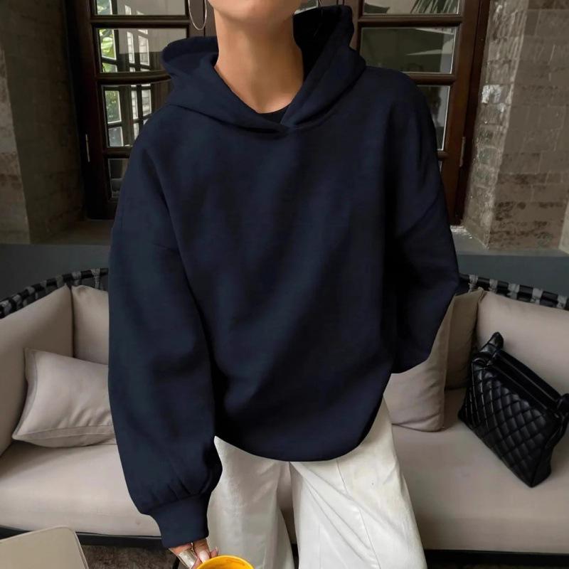 2025 Women's Bestseller Hooded Sweatshirt, No Drawstring or Pockets, Round Neck, Sizes S-5XL
