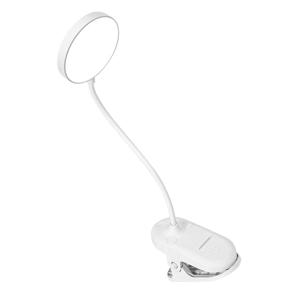 LED Klemm-Schreibtischlampe USB Augenschonend Dimmbar Nachttisch-Leselampe Nachtlicht für Schlafzimmer Stecker