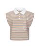 KANDINI Mix (Pastel) Semi-Crop Sleeveless Polo Shirt