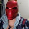 Red Knight Hero Cosplay Helmet with Light Eyes Props Replica Cos Costume Wearable Red Hood Mask for Men Adults Birthday Gift