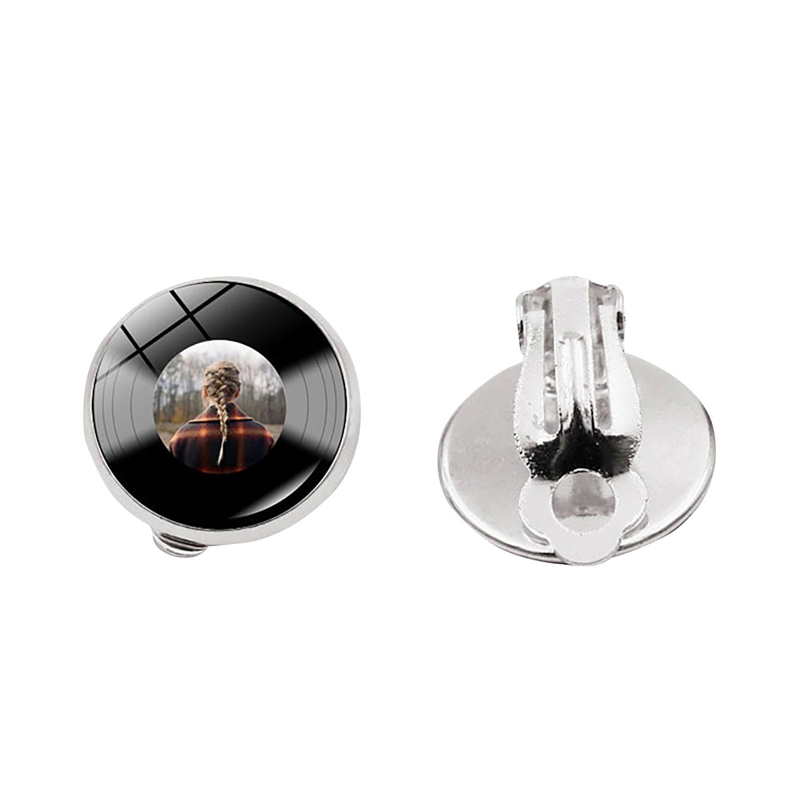 

Виниловая пластинка клипса для ушей женские аксессуары высокого класса и элегантные не проколотые ушные украшения One Size