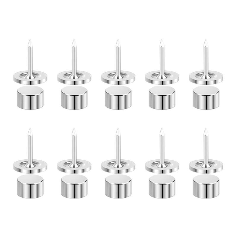 

Rust Resistant Magnetic Tacks Thumbtacks for Cork Felt Surfaces Safe Damage Frees Fixing for Office Home Bulletin Boards