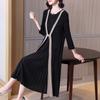 Plus Size Temperament High-end Dresses Women Spring Summer Loose Pleated A-Line Dress for Women