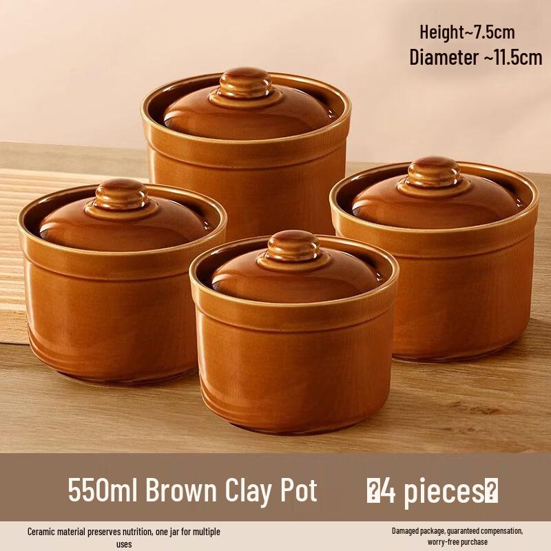 ZhiShi Ceramic Stewing Pot with Lid