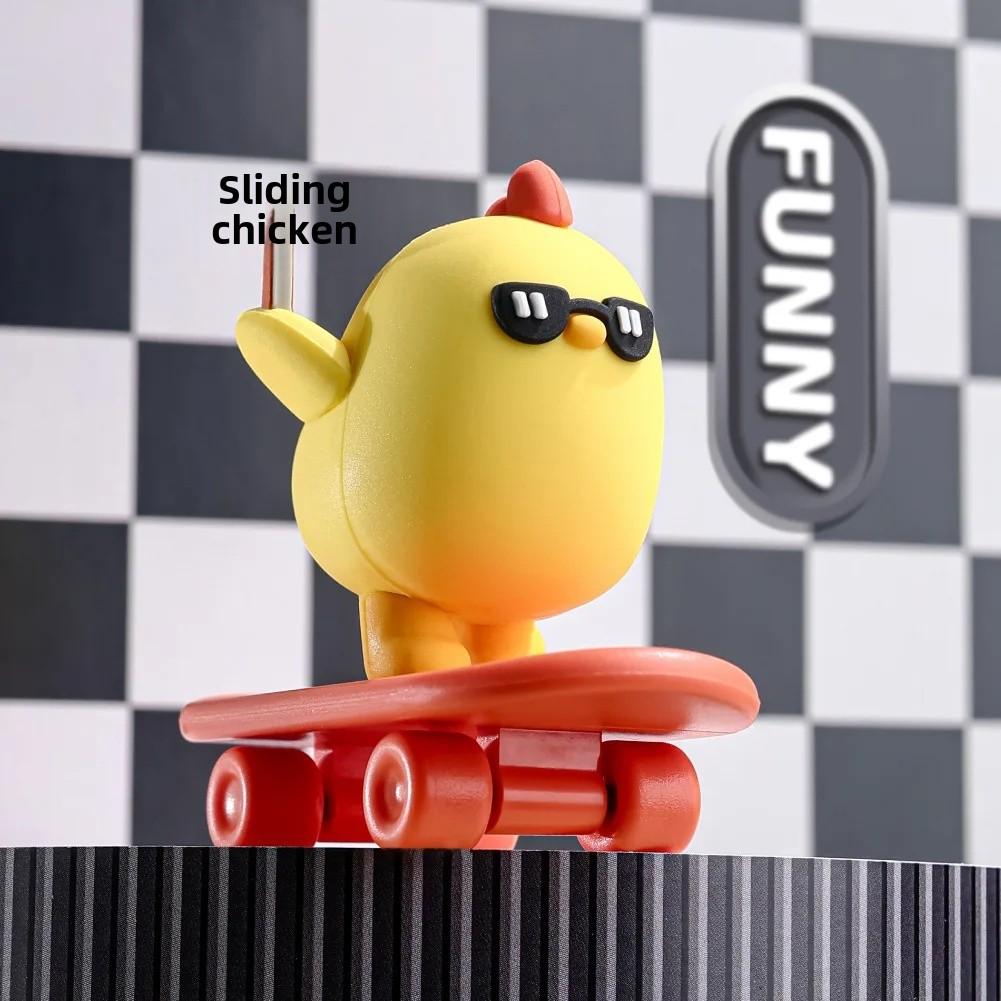 

Funny Chicken Figure Diy Landscape Home Kawaii Room Decor Miniature Fairy Garden Decoration Accessories Modern Cake Decoration