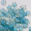 50Pcs Acrylic Cherry Blossom Beads Golden-Plated Flower Spacer Beads DIY Handmade Necklaces Bracelets Jewelry Making 5-Petal Floral Charms