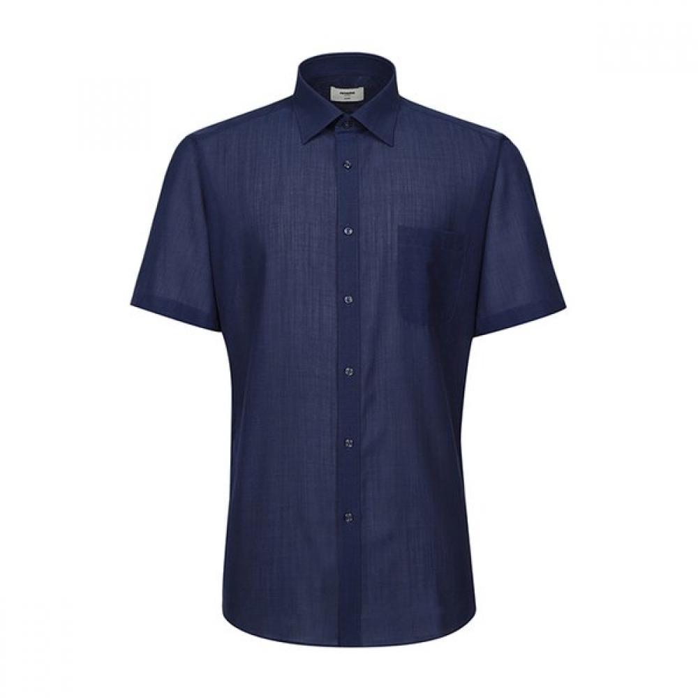 Renoma Wool Blend Filafil Short Sleeve Classic Shirt Rousg1206 Ny 95