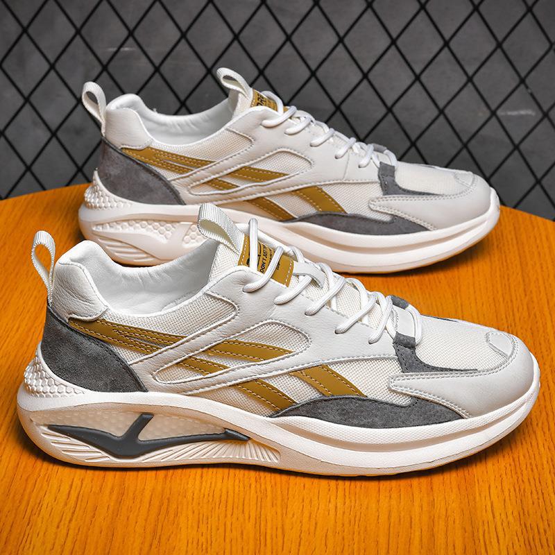 

2025 new sports shoes men s shoes casual soft-soled running shoes lightweight thick-soled men s Korean version of trendy shoes 44