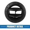 Klimaanlagenlüftungsauslass 60mm Drehbar Rund A/C Luftauslasslüfter für Wohnmobil Bus Boot Yacht Schwarz (2er Set)