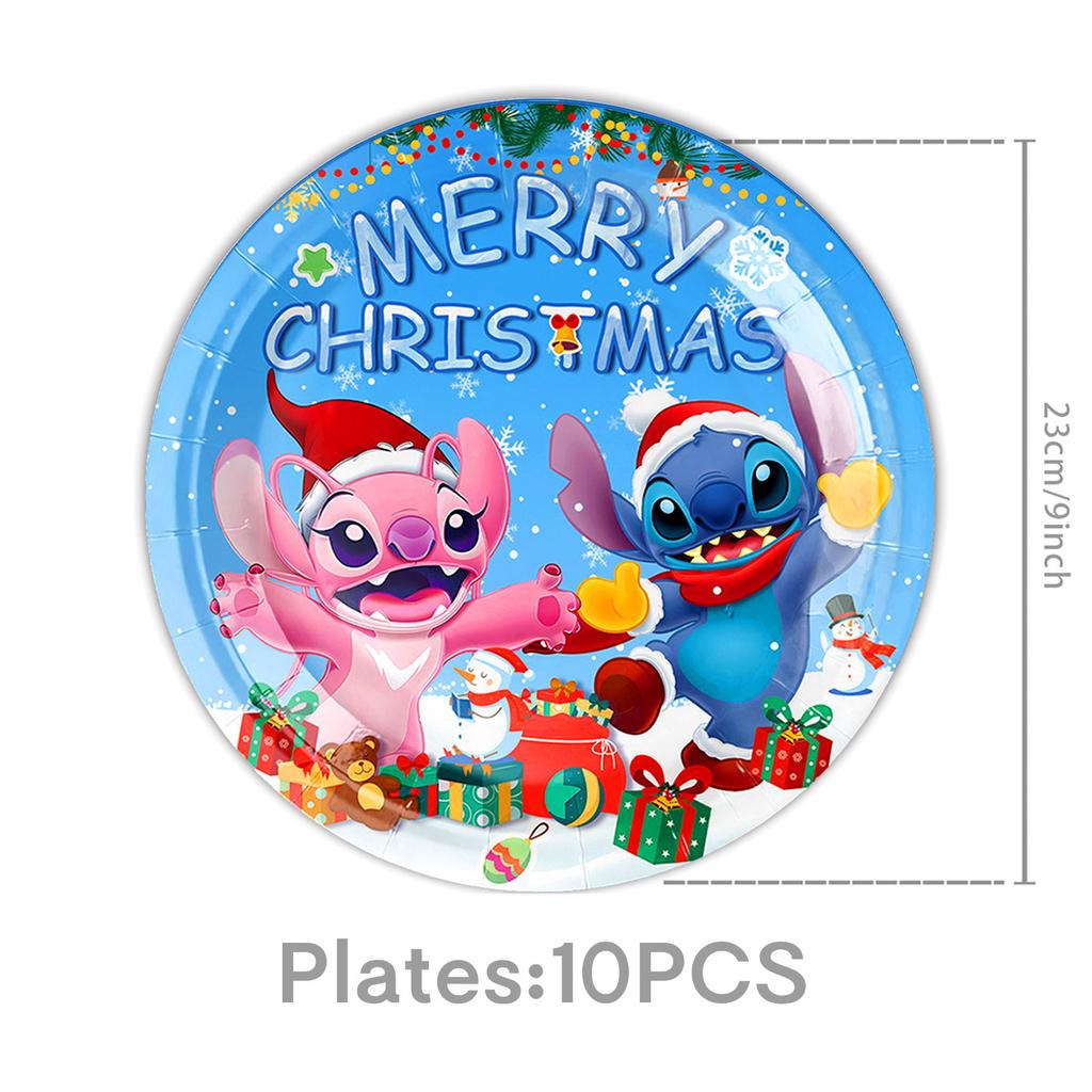 Christmas Party Supplies Disposable Tableware Paper Plates Paper Cups Tissue Boys Girls Birthday Parties