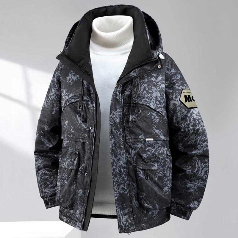 Plus Size 5XL-11XL Fashion Men's Oversize Parkas Winter Coat Hooded Casual Loose Thick Warm Outerwears Men Jackets