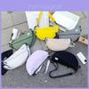 Childrens Cotton Crossbody Bag With Solid Color Design And Letter Decoration For Kindergarten Kids