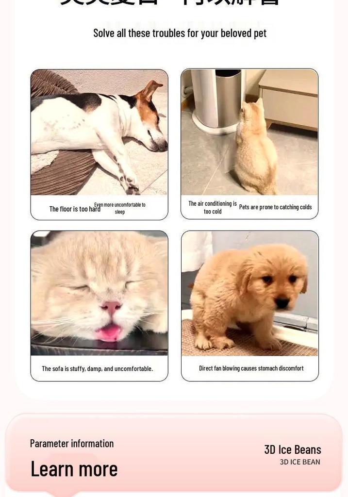 All-Season Cat and Dog Cooling Sofa Bed