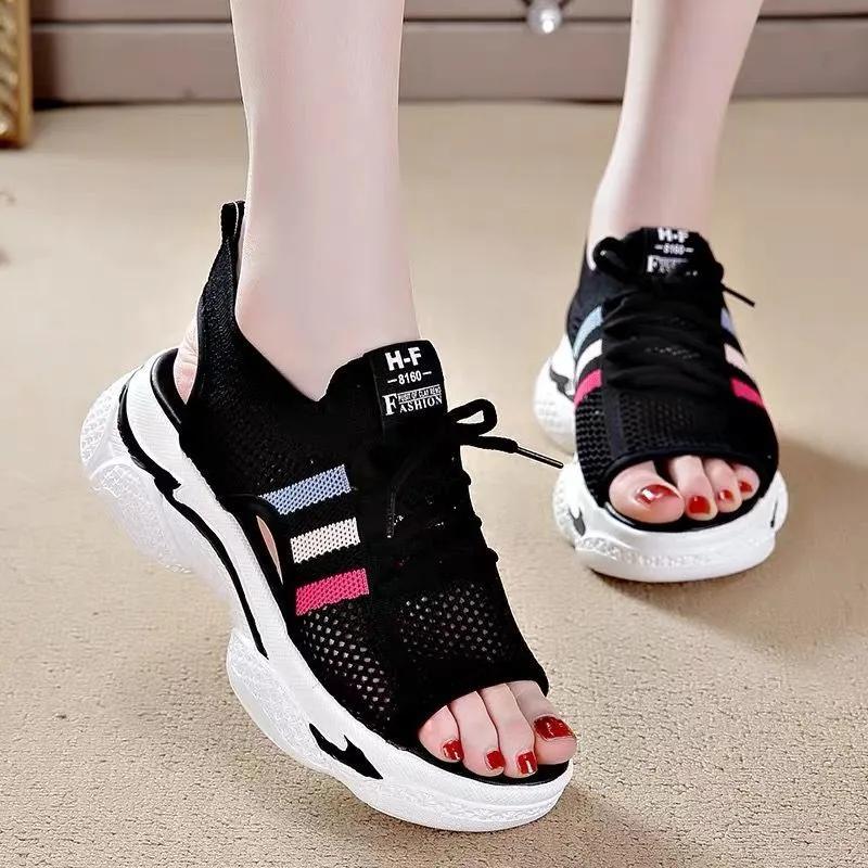 Sandals For Women Outdoor Open Toe Platform White Woman Shoes Or Casual With Premium Offer Vip Comfortable And Elegant Pvc