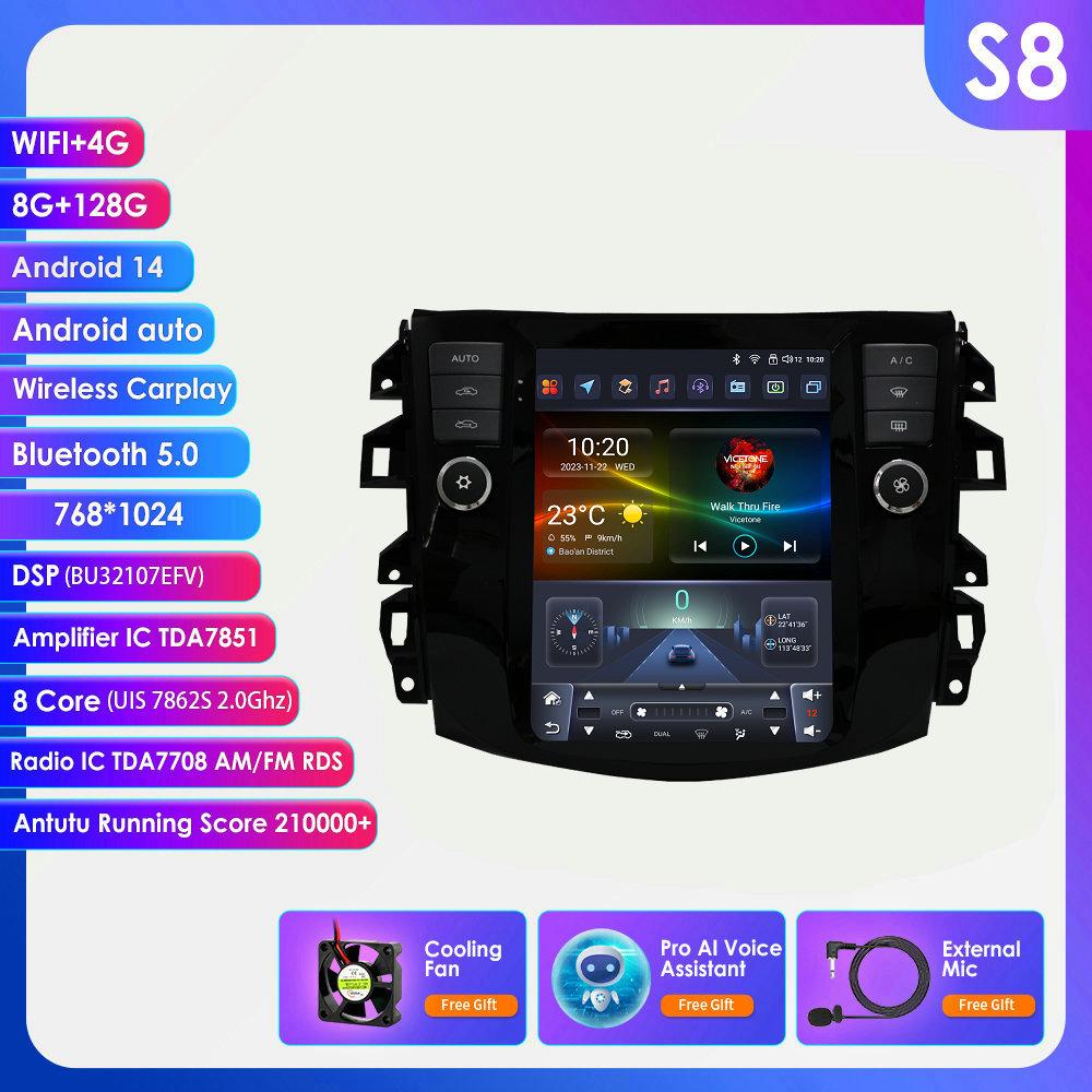 OSSURET 9.7 Display Screen Carplay Android for Nissan Navara 2016-2022 NP300 WiFi Car Multimedia Player Intelligent Screen Video Navigation Radio GPS
