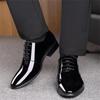 Men's Business Pointed Toe Formal Shoes Dress Shoes Fashion Wedding Office Shoes Suit Leather Shoes Big Size Chaussures Pour Hommes