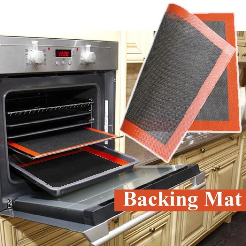 1/2Pcs Reusable Perforated Silicone Baking Mat Heat-resistant Breathable Macaroon Puff Baking Mat Practical Multi-functional